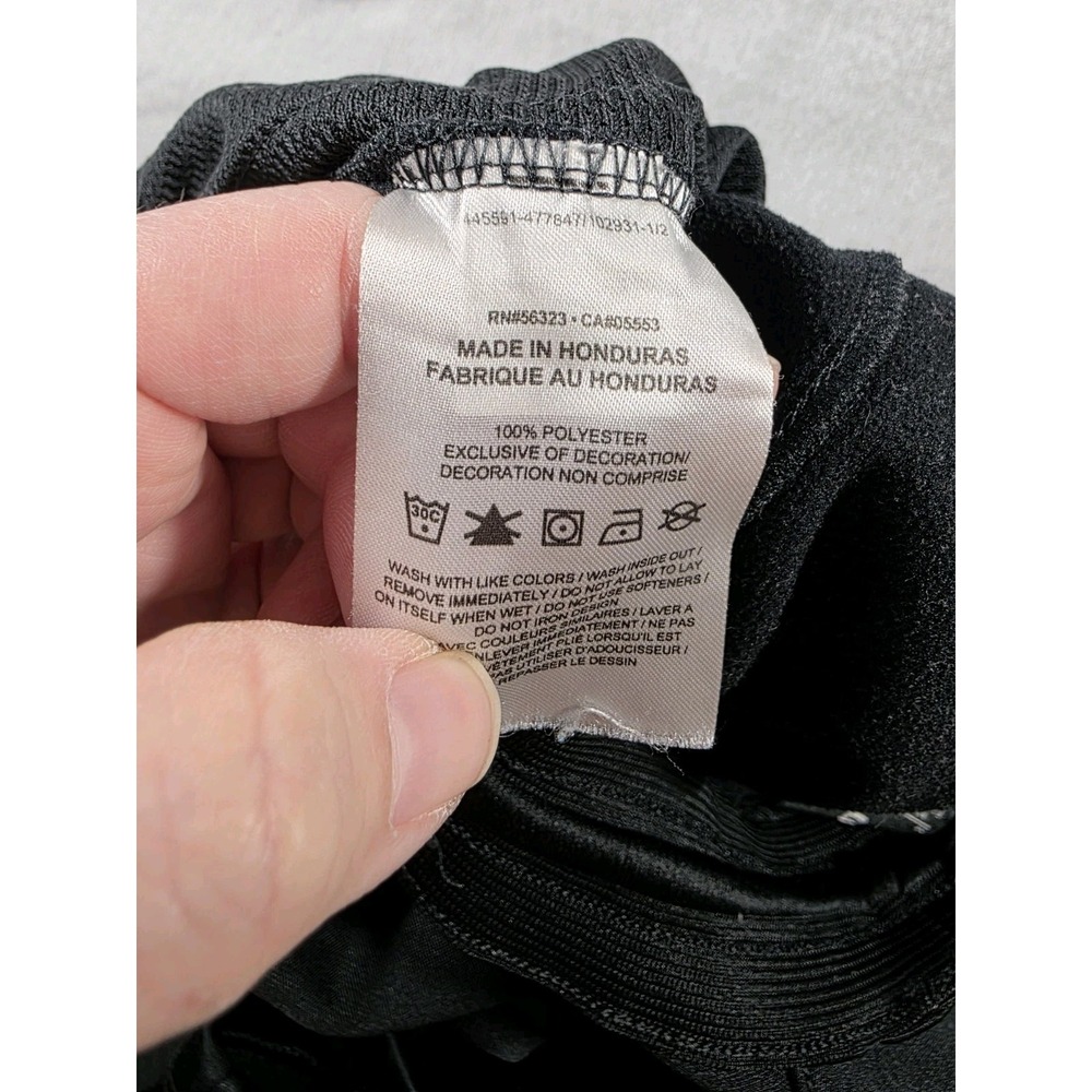 Nike Therma HBR Fleece Pants Men's Medium Black Swoosh Logo Pockets‎ Drawstring - Picture 7 of 9